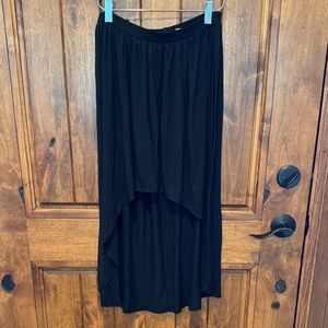 No Boundaries Black Midi Skirt